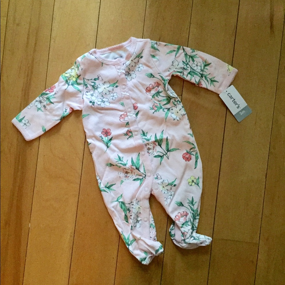 Sweet Carters floral onsie. 3 months. NWT